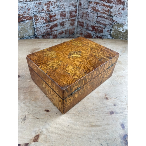 145 - Burr Wood Vintage Box