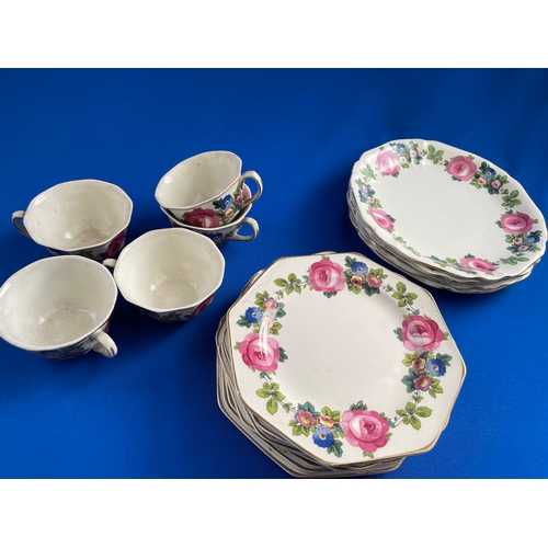 363 - Vintage Wedgewood & Co Plates & Cups. Some a/f