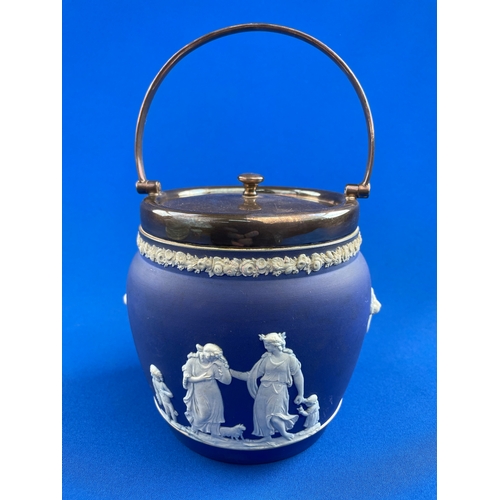 368 - Wedgewood Jasperware Biscuit Barrel