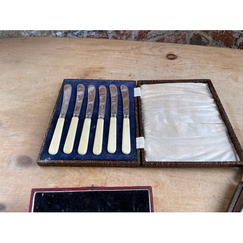 131 - Art Deco Era Boxed Flatware Sets