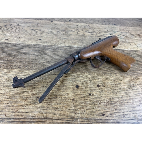 133 - Vintage Foreign Lever Action Air Pistol a/f