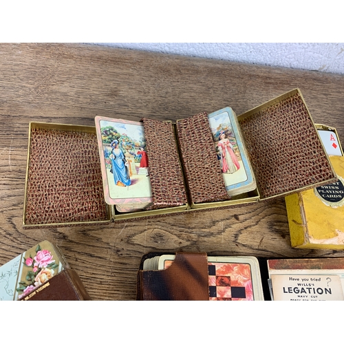 134 - Vintage Playing Cards and Card Games inc. Auguste Klein Vienne, Waddingtons etc.