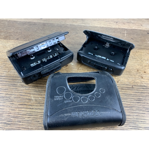 341 - Sony Walkman WM-FX261 with case and Panasonic Personal Streo