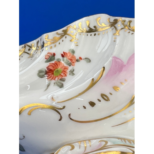 380 - Two Small Porcelain Item. 1 Hand Painted Dresden.
