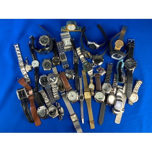 417 - Large Collection of Watches inc Citizen and Sekonda