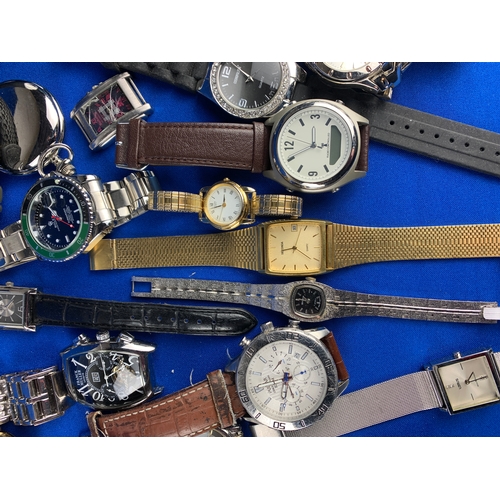 417 - Large Collection of Watches inc Citizen and Sekonda