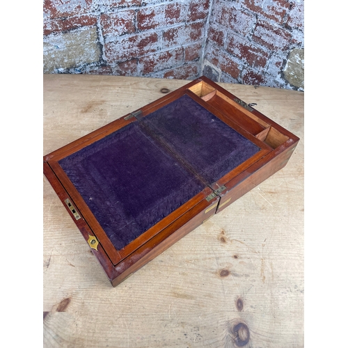 195 - Quality Vintage Writing Box Slope