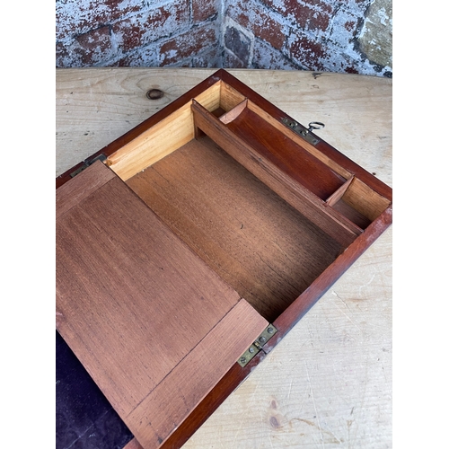 195 - Quality Vintage Writing Box Slope