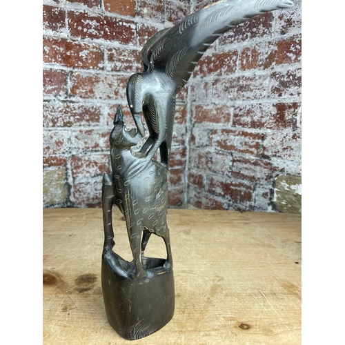 208 - Large Vintage Horn Carving