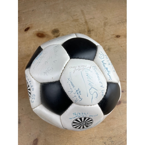 210 - Vintage Football With Signatures & Autographs Of Players From the 90's Inc Burnley