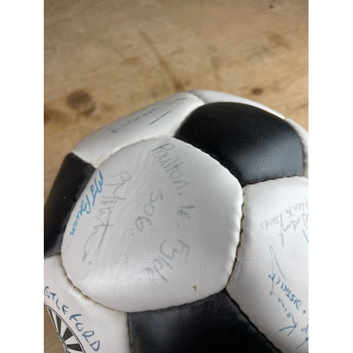 210 - Vintage Football With Signatures & Autographs Of Players From the 90's Inc Burnley