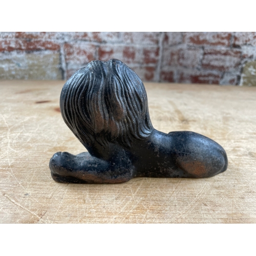 170 - Small Antique Cast Iron Lion Figure