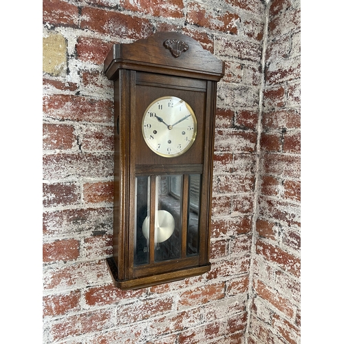 413 - 8 Day Westminster Chime Wall Clock, Clean & Working.
