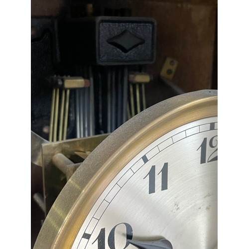 413 - 8 Day Westminster Chime Wall Clock, Clean & Working.