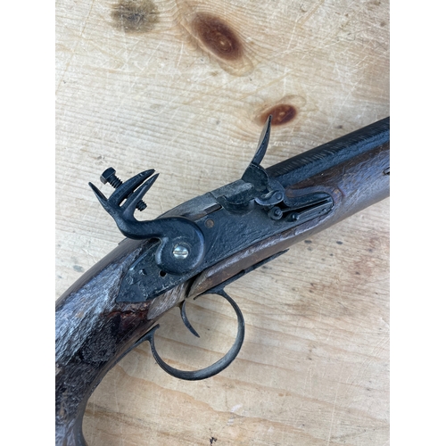 237 - Antique Flint Lock Pistol Found In The River. Some Home Restoration.