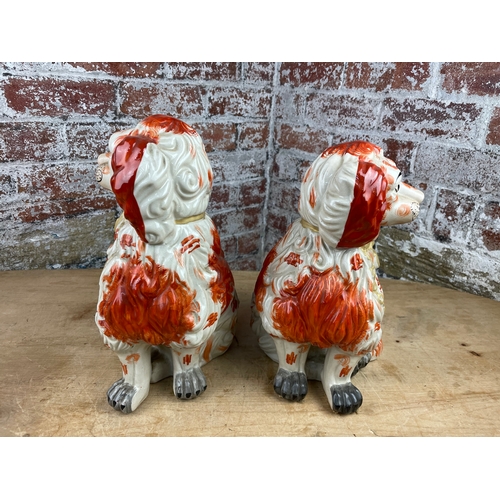 392 - Pair Of Victorian Staffordshire Dogs