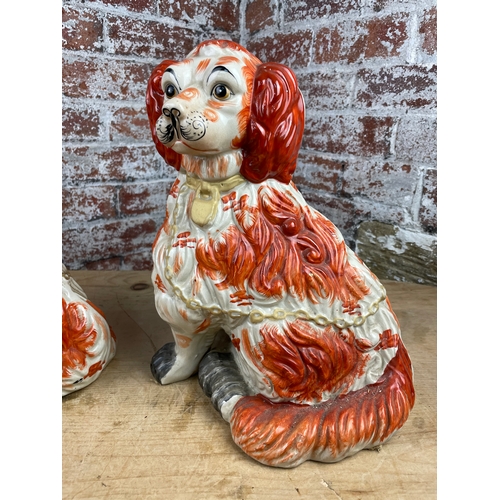 392 - Pair Of Victorian Staffordshire Dogs