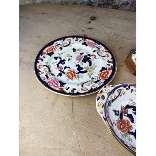 389 - Masons Ironstone Mandalay Items Including Table Lamp