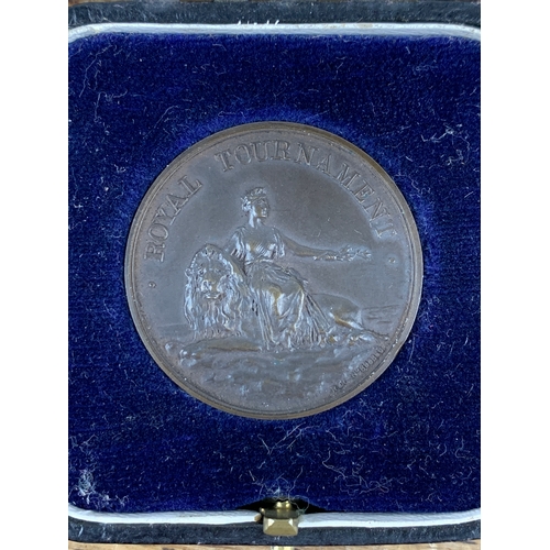 83 - 1924 Royal Tournament Bayonet Combats Medal. P.R.T. School Portsmouth.  R.N Barracks