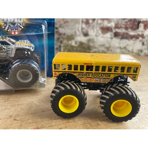 338 - Hot Wheels Die Cast Cars. Monster Jam Max-D New In Blister Pack & Play Worn Higher Education.