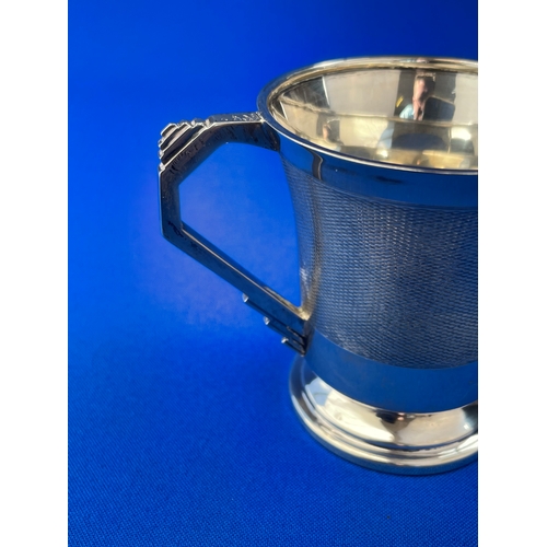 3 - Art Deco Sterling Silver Cup 91.7g. Birmingham 1936