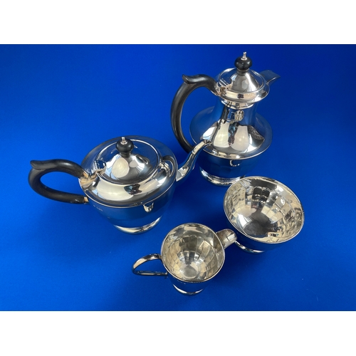 16 - Four Piece Viner's, Emile Viner Tea Set Comprising Of Tea Pot, Hot Water Jug, Sugar & Cream. Sheffie... 