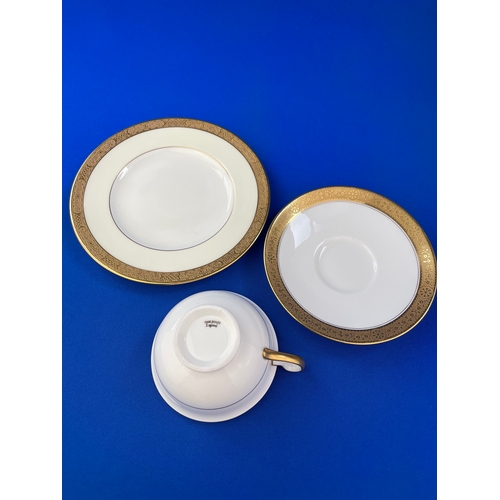 315 - Cauldon Gold Rim Trio, Cup Saucer & Plate.