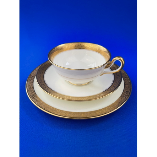 315 - Cauldon Gold Rim Trio, Cup Saucer & Plate.