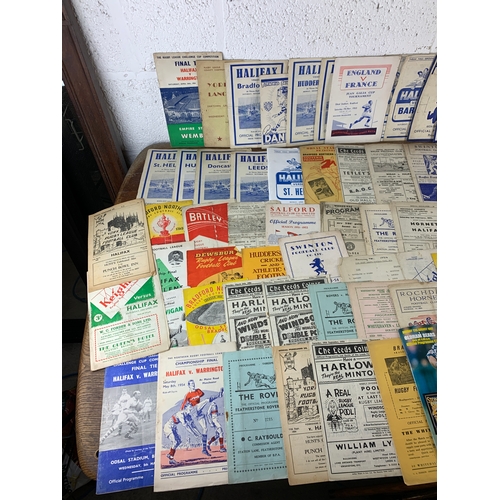 261 - Very Large Collection of 1950's Rugby League Programmes - also including 1997 Halifax's Final Game a... 