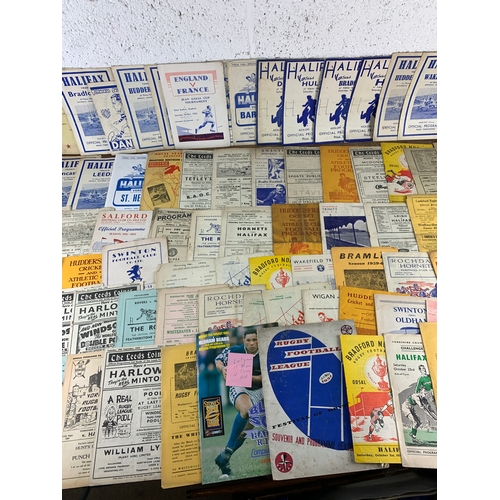 261 - Very Large Collection of 1950's Rugby League Programmes - also including 1997 Halifax's Final Game a... 