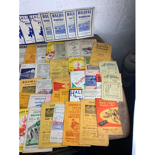 261 - Very Large Collection of 1950's Rugby League Programmes - also including 1997 Halifax's Final Game a... 