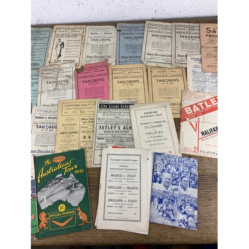 262 - Collection of 1940's Rugby League Programmes inc 1949 Final and 1948 Australian's Tour