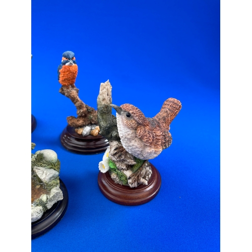 223 - Group Of Bird Ornaments Inc. Royal; Doulton, Worcester & Country Artists.