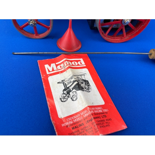 317 - A Mamod TE 1a Traction Engine, In Original Box With Booklet