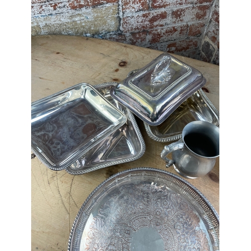 216 - Good Quality Antique & Vintage Silver Plate & Pewter Items