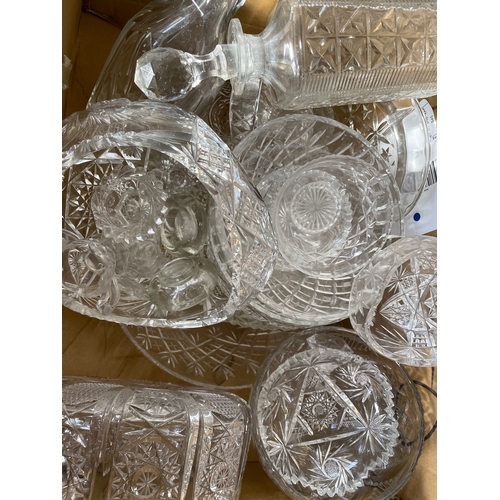 480 - Boxed Lot Of Quality Cut Crystal Glass Items, Bowls, Large Footed Dish etc.