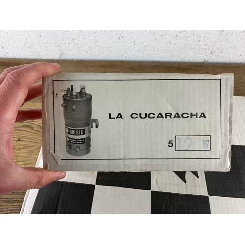 373 - As New Maserati Musical Car Horn Kit Playing La Cucaracha 12V