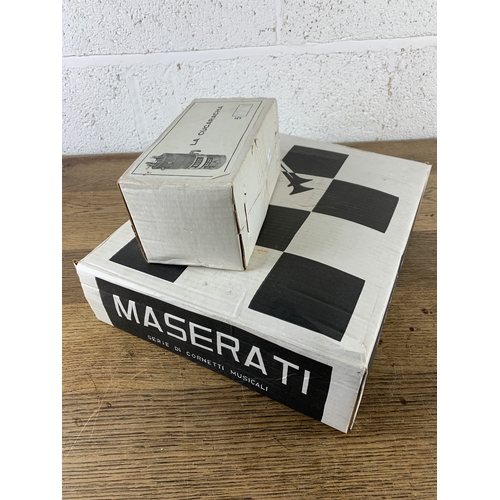 373 - As New Maserati Musical Car Horn Kit Playing La Cucaracha 12V