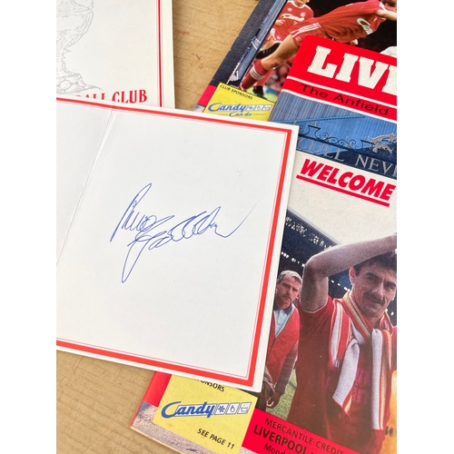 265 - Two Bruce Grobbelaar Autographs, Billy Liddell Signature & One Other. Vintage Liverpool Football Clu... 