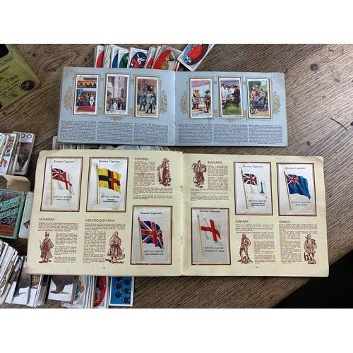 231 - Vintage Ogdens, Players, Wills Kensitas Cigarette Cars and Silks.  Two Full Books andCards in Vintag... 