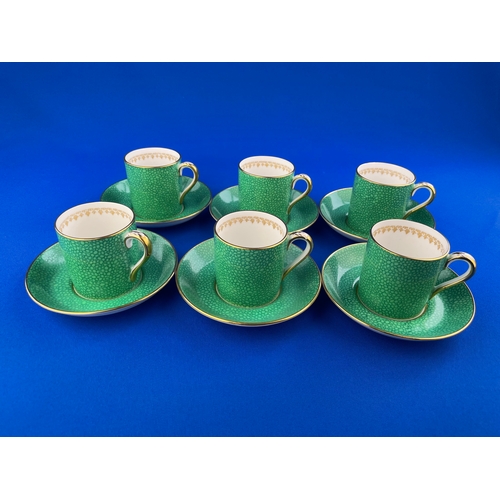 302 - Six Jackson & Gosling Grosvenor Dematisse Cups & saucers