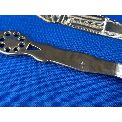 6 - Sterling Silver Sugar Tongs 37.7g