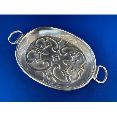 185 - Vari Disenos Mexican Pewter Tray