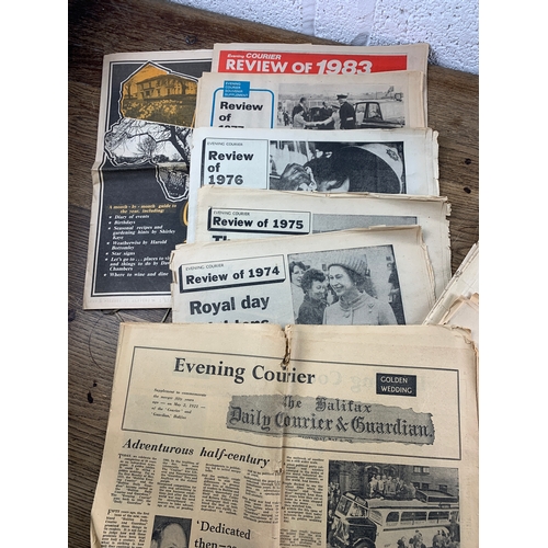 258 - Various Vintage Copies of The Halifax Courier and Halifax Daily Courier and Guardian