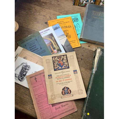 256 - Halifax, Calderdale and Surrounding Area Historical books and Local Interest Ephemera inc. A Springt... 