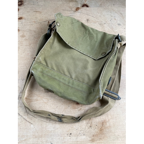 183 - Vintage Military Issue Canvas Satchel