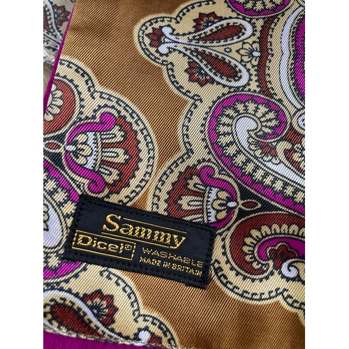 416 - Three Vintage Sammy Gold Label Scarves In Original Packaging.