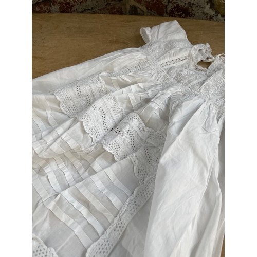 415 - Vintage Cotton Christening Gown