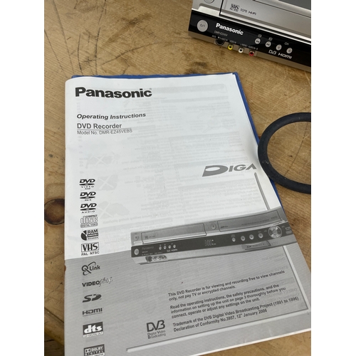 370 - Panasonic DMR-EZ45V DVD VHS Recorder