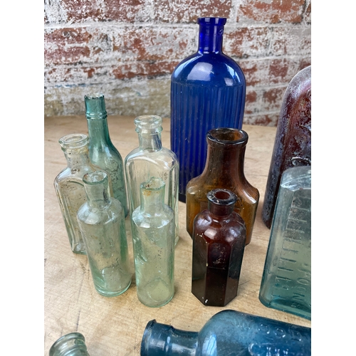 143 - Group Of Vintage Bottles Inc Pharmacy, Poison & Antique